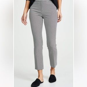 Theory Classic Cropped Skinny Pants Black/Ivory Hounds Viscose Stretch